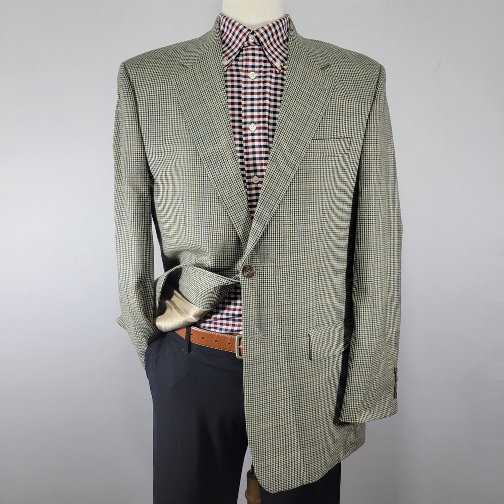 Lauren Ralph lauren Men's Sport Coat Blazer Two Button Multi-color Silk Wool 41L